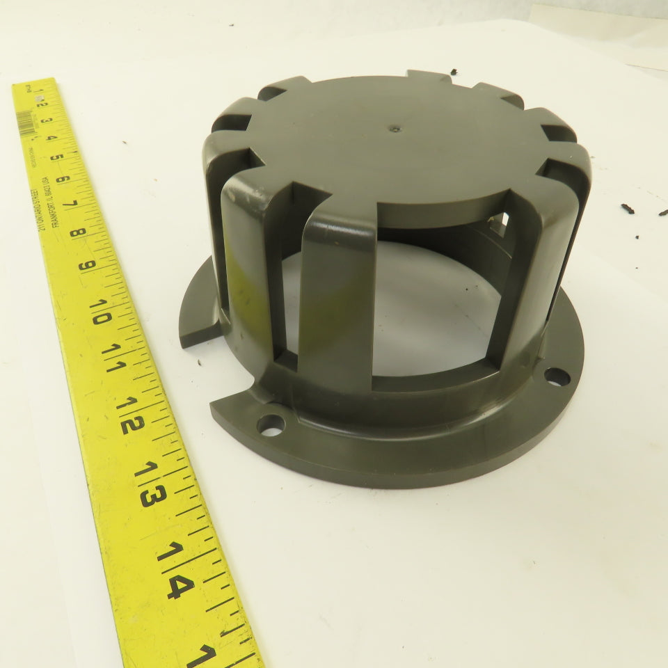 5-1/2" Flange Mount Thermoplastic Roof Drain Guard 2-3/4" Tall