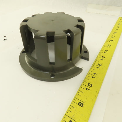 5-1/2" Flange Mount Thermoplastic Roof Drain Guard 2-3/4" Tall
