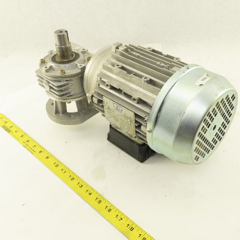 Bonfiglioli VF49 F1 P80B14 Right Angle Gear Motor 220/460V 3Ph 65 RPM 25mm Shaft