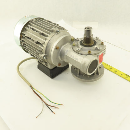 Bonfiglioli VF49 F1 P80B14 Right Angle Gear Motor 220/460V 3Ph 65 RPM 25mm Shaft