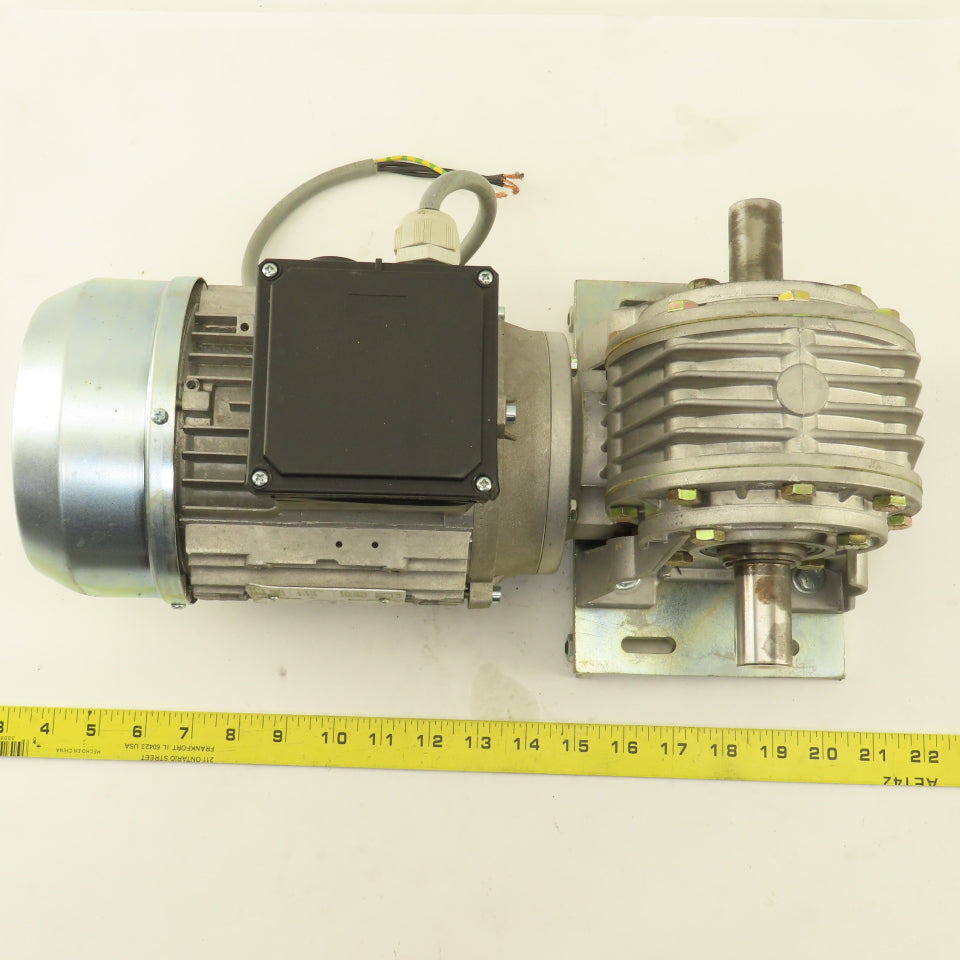 Bonfiglioli VF 63IN P80 B14 Right Angle Gear Motor 48RPM 220/460V 3Ph 25mm Shaft