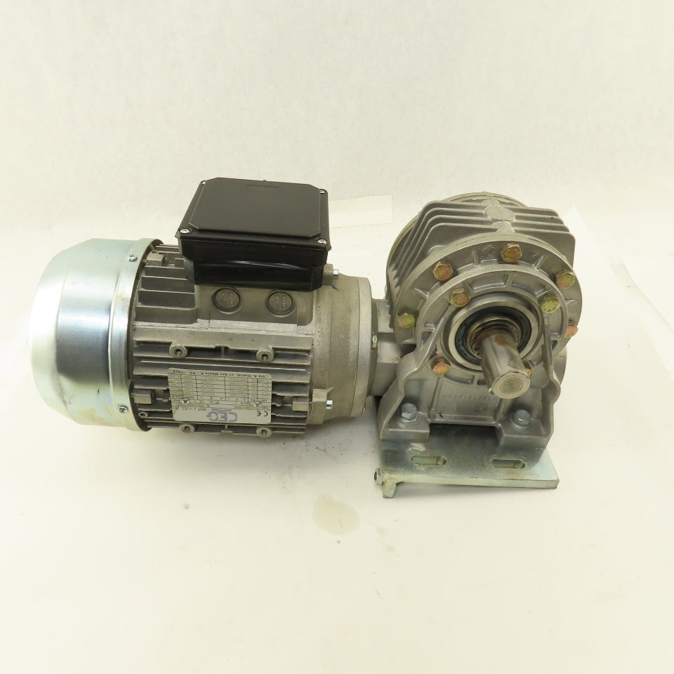 Bonfiglioli VF 63IN P80 B14 Right Angle Gear Motor 48RPM 220/460V 3Ph 25mm Shaft