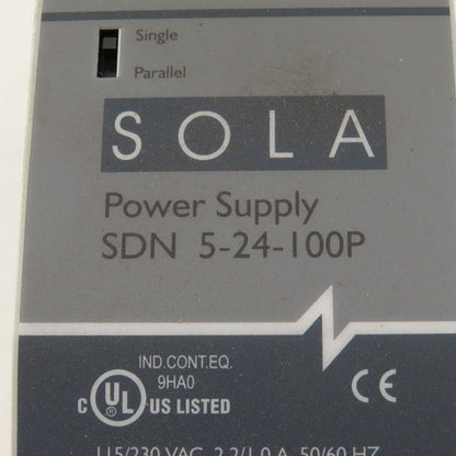 Sola SDN 5-24-I00P 112/230V 50/60Hz Input 24-28VDC Output Power Supply