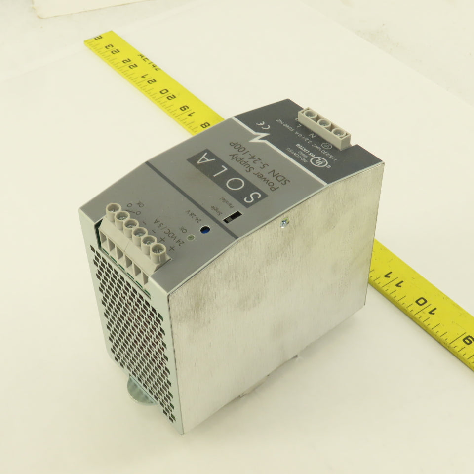Sola SDN 5-24-I00P 112/230V 50/60Hz Input 24-28VDC Output Power Supply
