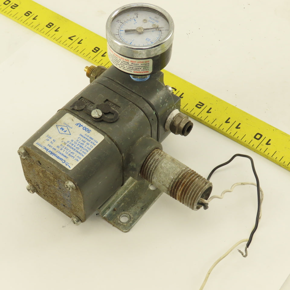 Control Air Inc. 500-AF Type 500X 20-100PSI 4-20mA 1-17PSI Output Transducer