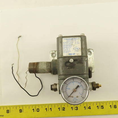Control Air Inc. 500-AF Type 500X 20-100PSI 4-20mA 1-17PSI Output Transducer