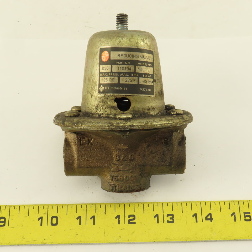 Bell Gossett 110194 125PSI 45Lbs. Set Pressure Reducing Valve 1/2" NPT