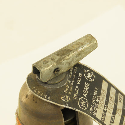 Bell & Gossett 110125 790-75 Pressure Relief Valve 75PSI Set 3/4" NPT