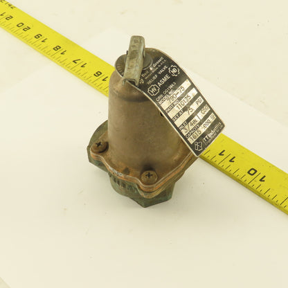 Bell & Gossett 110125 790-75 Pressure Relief Valve 75PSI Set 3/4" NPT