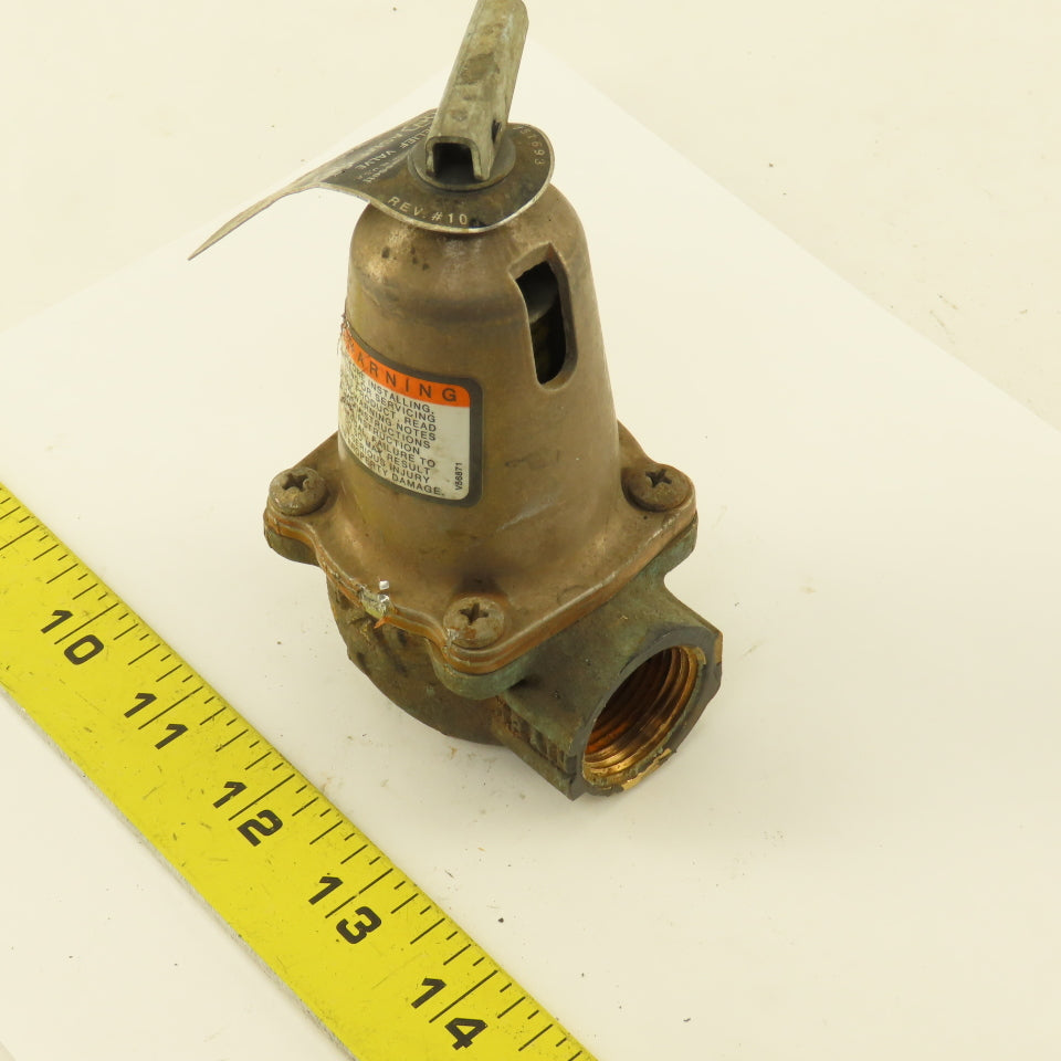 Bell & Gossett 110125 790-75 Pressure Relief Valve 75PSI Set 3/4" NPT
