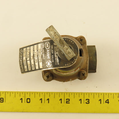 Bell & Gossett 110125 790-75 Pressure Relief Valve 75PSI Set 3/4" NPT