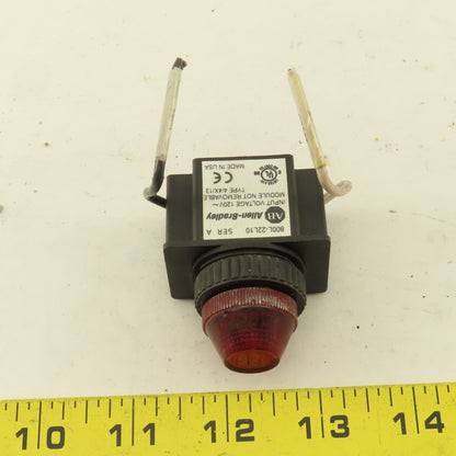 Allen Bradley 800L-22L10 120V Red Indicator Pilot Light