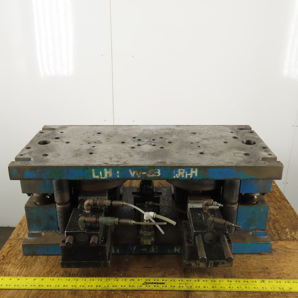 16" x 34" Dual Post Punch Press Die Shoe Set 9-1/2" Closed Clearance