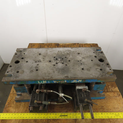 16" x 34" Dual Post Punch Press Die Shoe Set 9-1/2" Closed Clearance