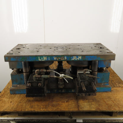 16" x 34" Dual Post Punch Press Die Shoe Set 9-1/2" Closed Clearance
