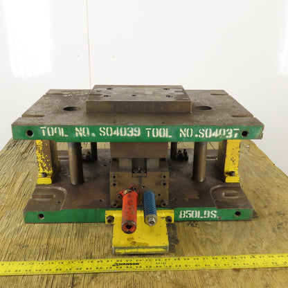 19" x 28" Dual Post Punch Press Die Shoe Set 7" Closed Clearance