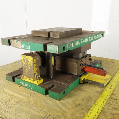 19" x 28" Dual Post Punch Press Die Shoe Set 7" Closed Clearance