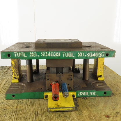 19" x 28" Dual Post Punch Press Die Shoe Set 7" Closed Clearance
