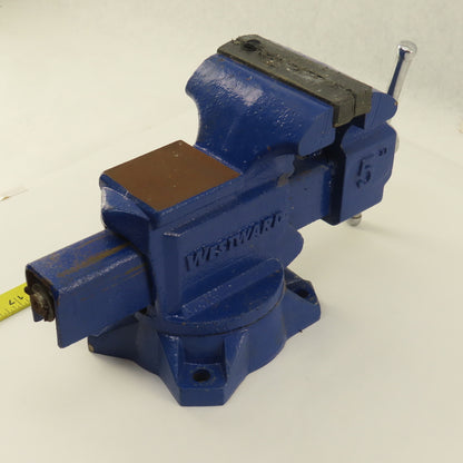 Westward 5" Jaw Combination Pipe Swivel Base Bench Vise 4" Open