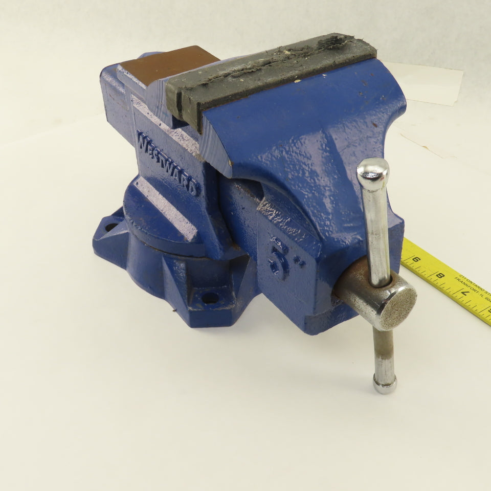 Westward 5" Jaw Combination Pipe Swivel Base Bench Vise 4" Open