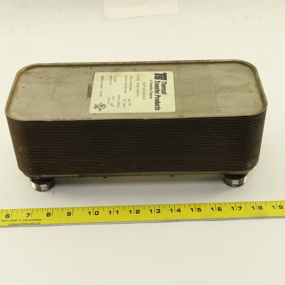 Thermal Transfer BP36-12x5/P10 Brazed Plate Heat Exchanger 350° 450PSI