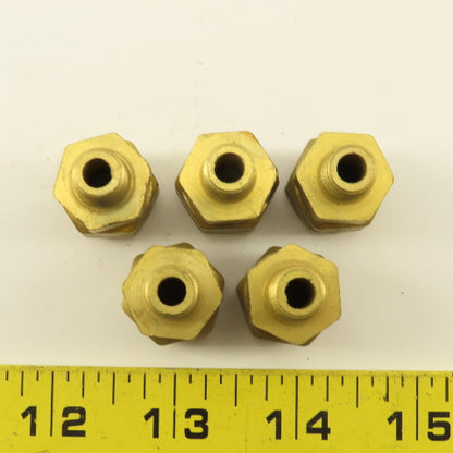 Gould 3/8" Hose x 1/8" NPT Brass Flex Compression Straight Fittings Lot Of 5