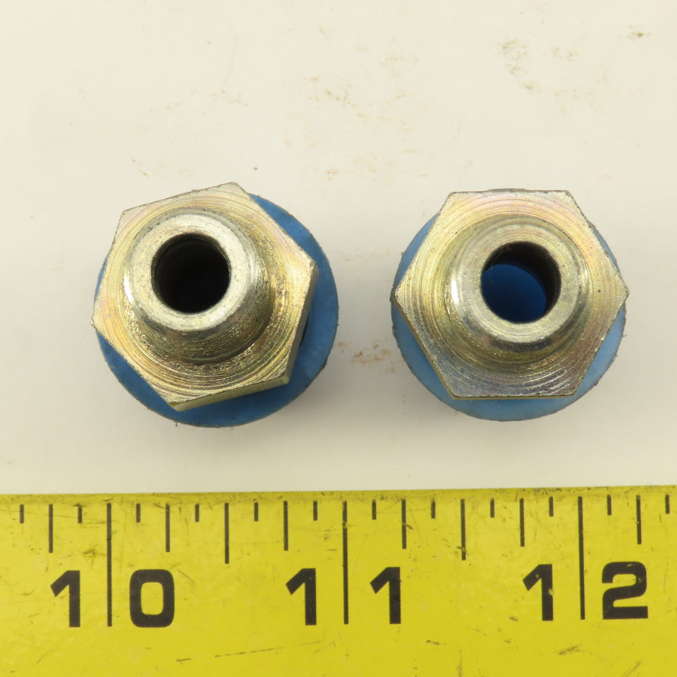 3/4" Flare x 1/4 NPT Steel Straight Male Fitting Lot Of 2