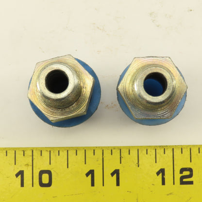 3/4" Flare x 1/4 NPT Steel Straight Male Fitting Lot Of 2