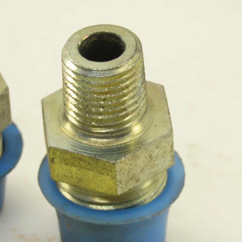 3/4" Flare x 1/4 NPT Steel Straight Male Fitting Lot Of 2