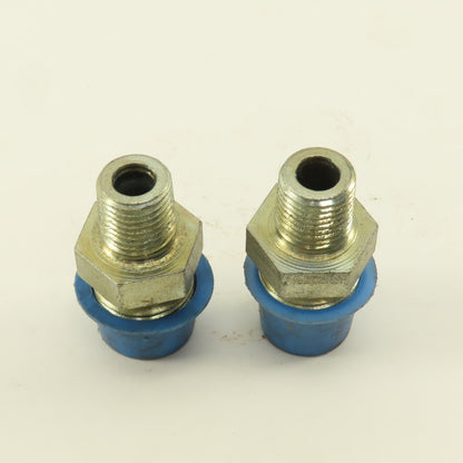 3/4" Flare x 1/4 NPT Steel Straight Male Fitting Lot Of 2