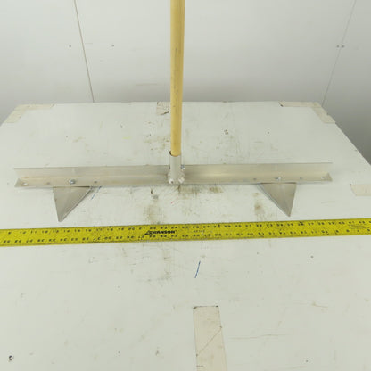 Aluminum 2 Row Planting Pointed Hoe Garden Tool Furrow Maker W/56" Handle