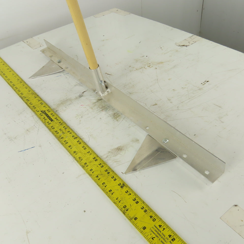 Aluminum 2 Row Planting Pointed Hoe Garden Tool Furrow Maker W/56" Handle
