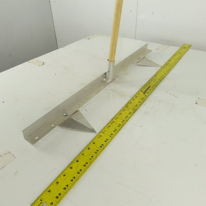 Aluminum 2 Row Planting Pointed Hoe Garden Tool Furrow Maker W/56" Handle