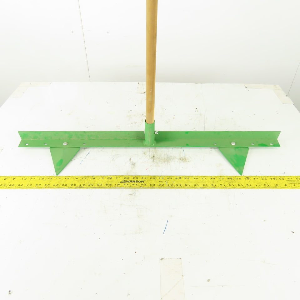 Green Aluminum 2 Row Planting Pointed Hoe Garden Tool Furrow Maker W/56" Handle