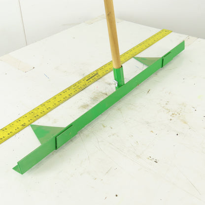 Green Aluminum 2 Row Planting Pointed Hoe Garden Tool Furrow Maker W/56" Handle