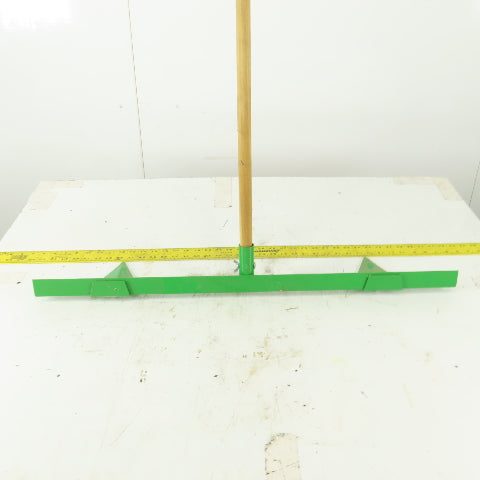 Green Aluminum 2 Row Planting Pointed Hoe Garden Tool Furrow Maker W/56" Handle