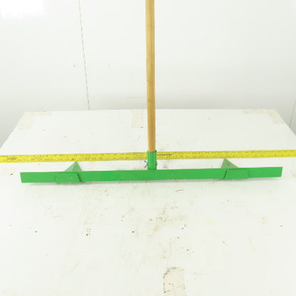 Green Aluminum 2 Row Planting Pointed Hoe Garden Tool Furrow Maker W/56" Handle