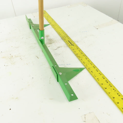 Green Aluminum 2 Row Planting Pointed Hoe Garden Tool Furrow Maker W/56" Handle