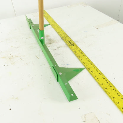 Green Aluminum 2 Row Planting Pointed Hoe Garden Tool Furrow Maker W/56" Handle