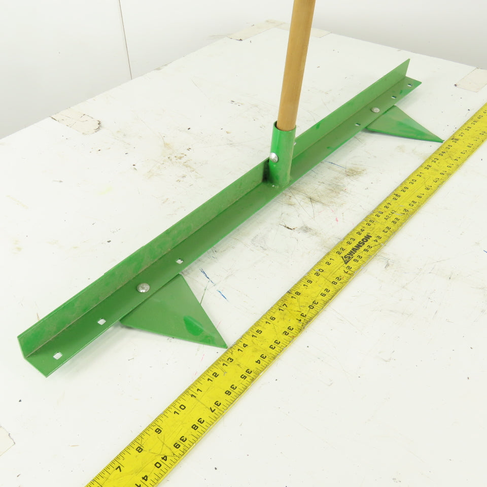 Green Aluminum 2 Row Planting Pointed Hoe Garden Tool Furrow Maker W/56" Handle