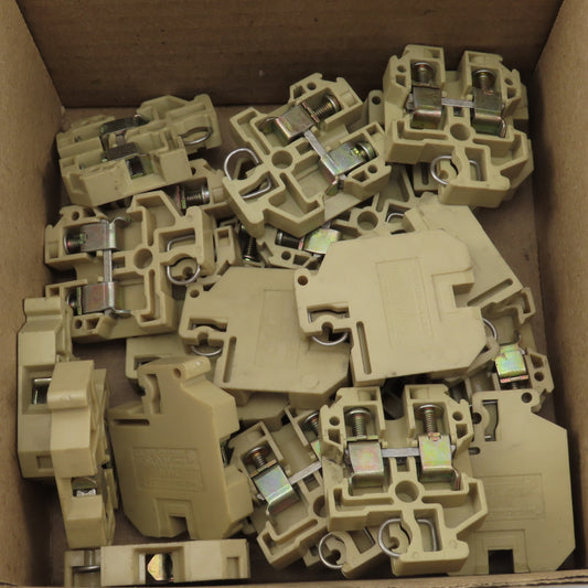 Weidmuller SAK10 14-6 AWG 600V Wire Terminal Block Lot Of 24