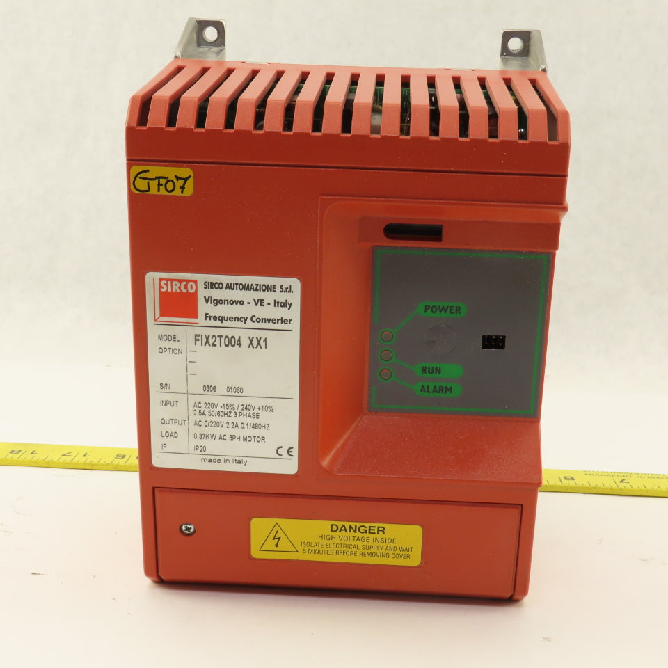 Sirco FIX2T004 XX1 220V 3Ph 50/60Hz 0.37kW 3Ph Frequency Converter Motor Drive