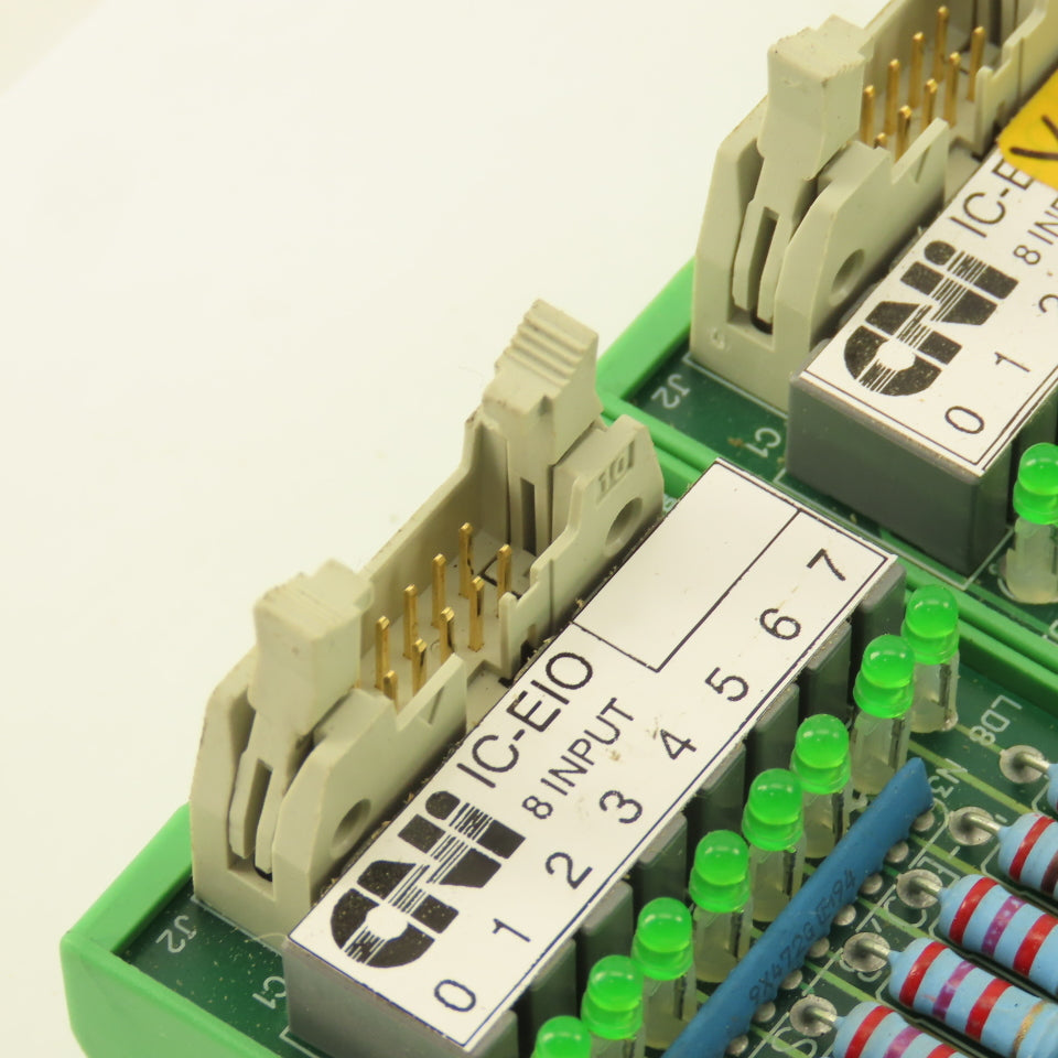 CNI IC-EIO/B 8 Channel Input Module Lot Of 3 DIN Mount
