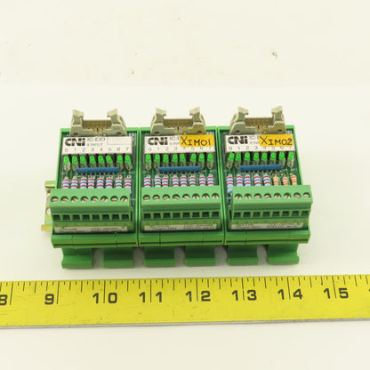 CNI IC-EIO/B 8 Channel Input Module Lot Of 3 DIN Mount