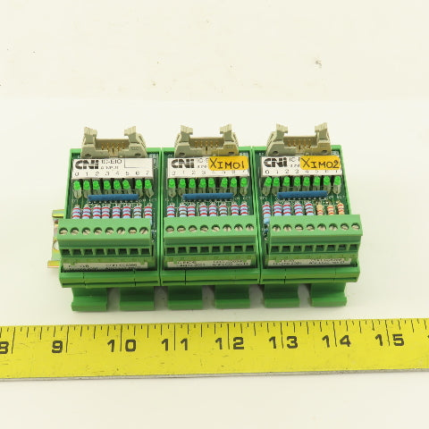 CNI IC-EIO/B 8 Channel Input Module Lot Of 3 DIN Mount