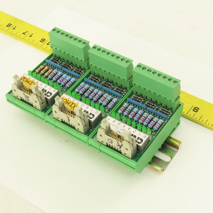 CNI IC-EIO/B 8 Channel Input Module Lot Of 3 DIN Mount