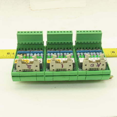 CNI IC-EIO/B 8 Channel Input Module Lot Of 3 DIN Mount