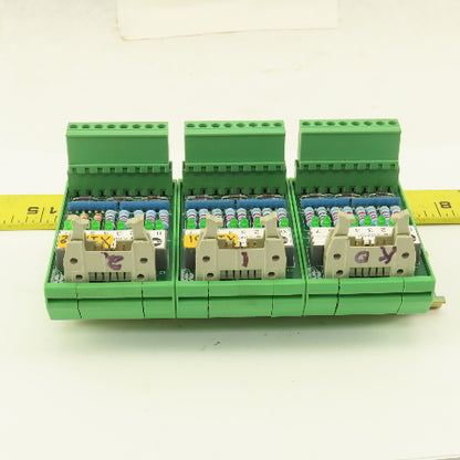 CNI IC-EIO/B 8 Channel Input Module Lot Of 3 DIN Mount