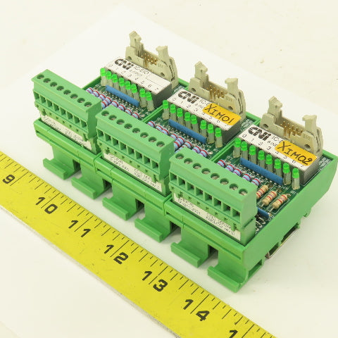 CNI IC-EIO/B 8 Channel Input Module Lot Of 3 DIN Mount