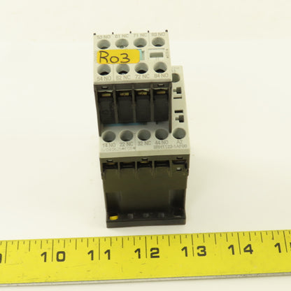 Siemens 3RH1131-1AF00 110V Contactor Relay W/ 3RH1911-1FA11 Auxiliary